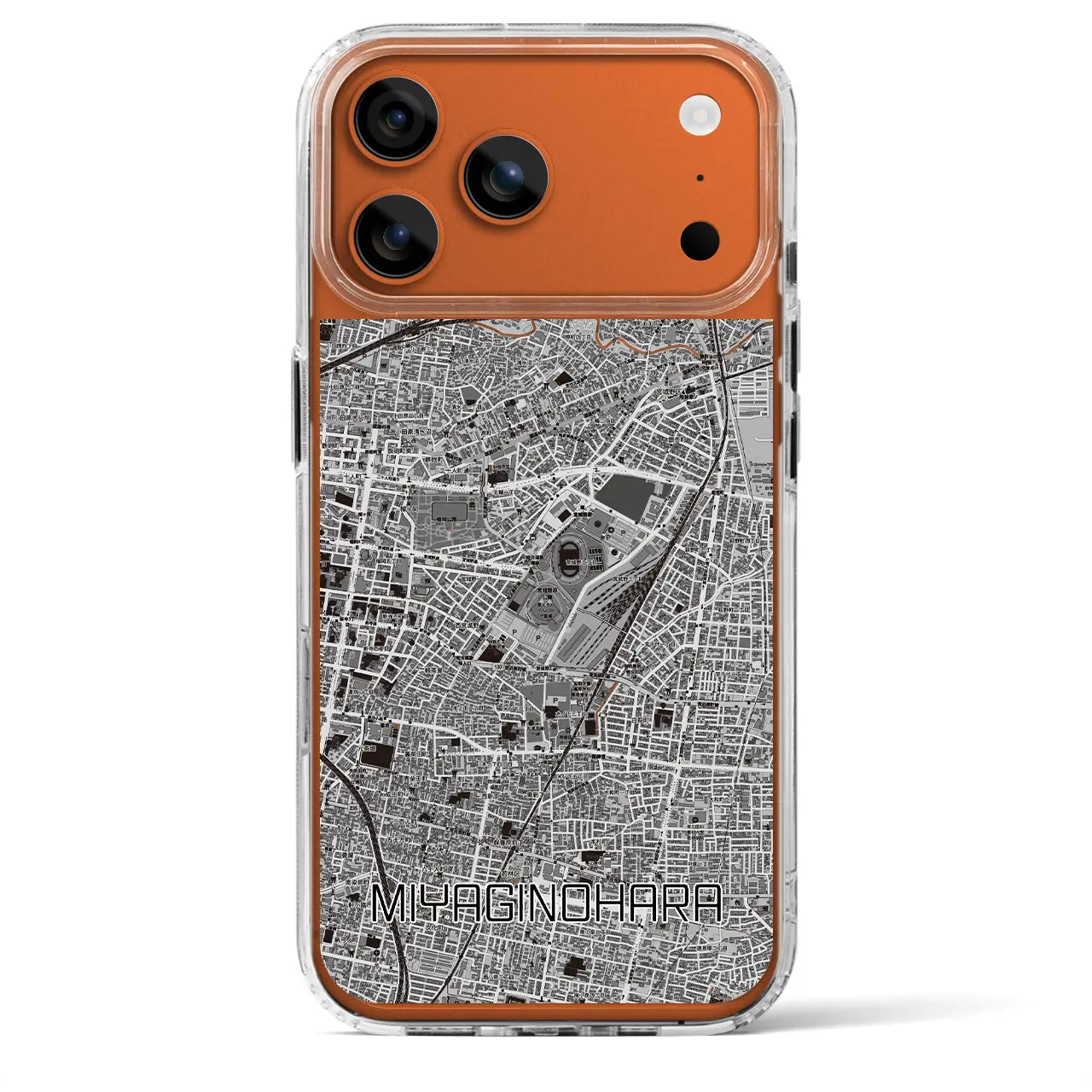 【宮城野原(宮城県)】地図柄iPhoneケース(MagSafeタイプ)
