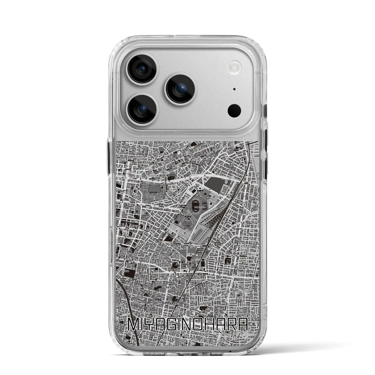 【宮城野原(宮城県)】地図柄iPhoneケース(MagSafeタイプ)