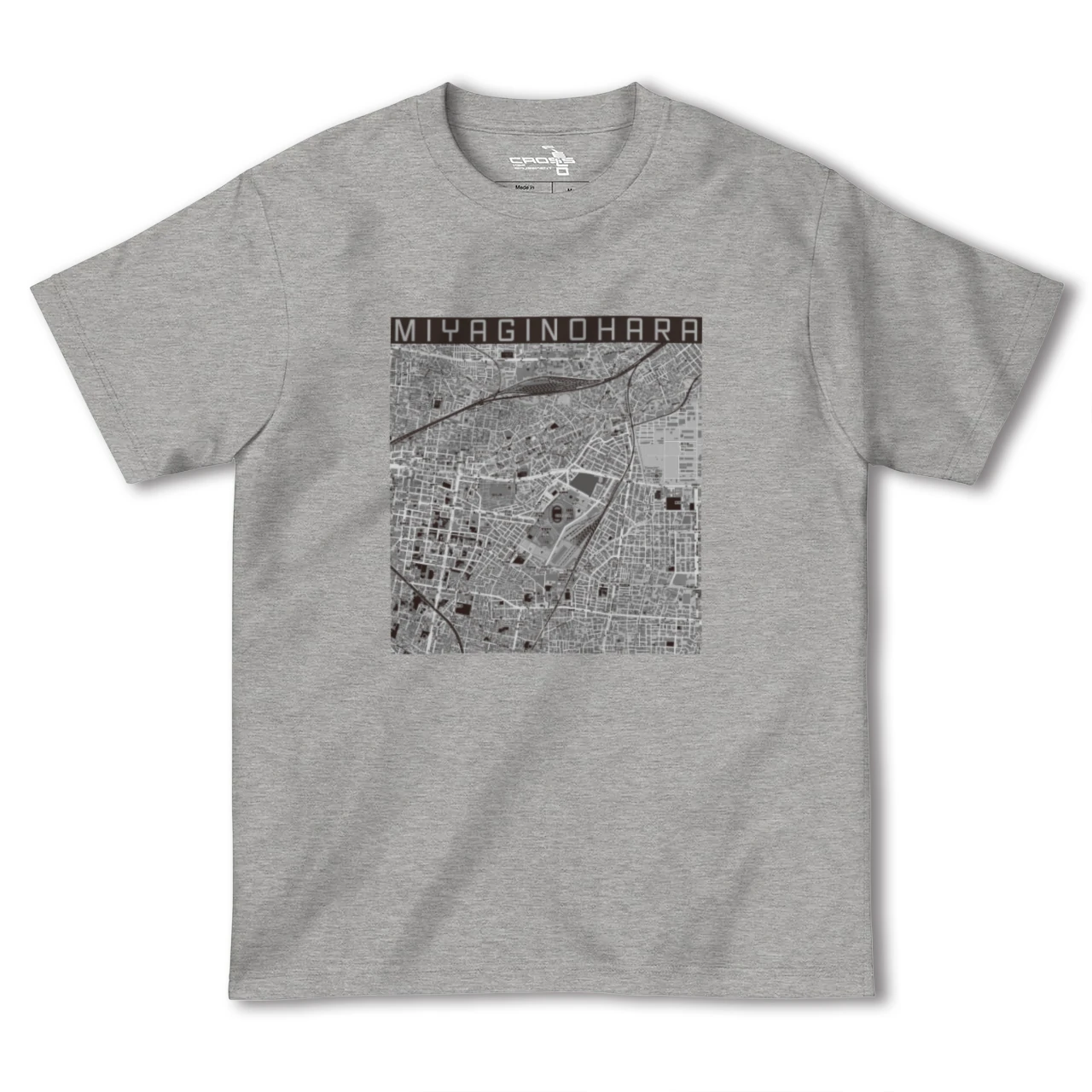 【宮城野原(宮城県)】地図柄ヘビーウェイトTシャツ