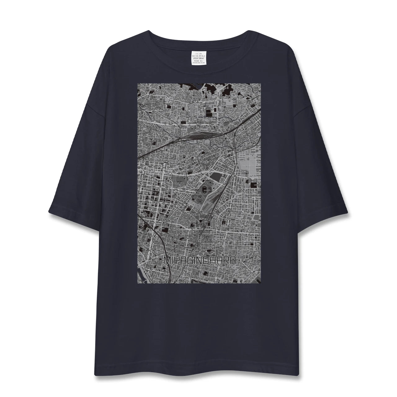 【宮城野原(宮城県)】地図柄ビッグシルエットTシャツ