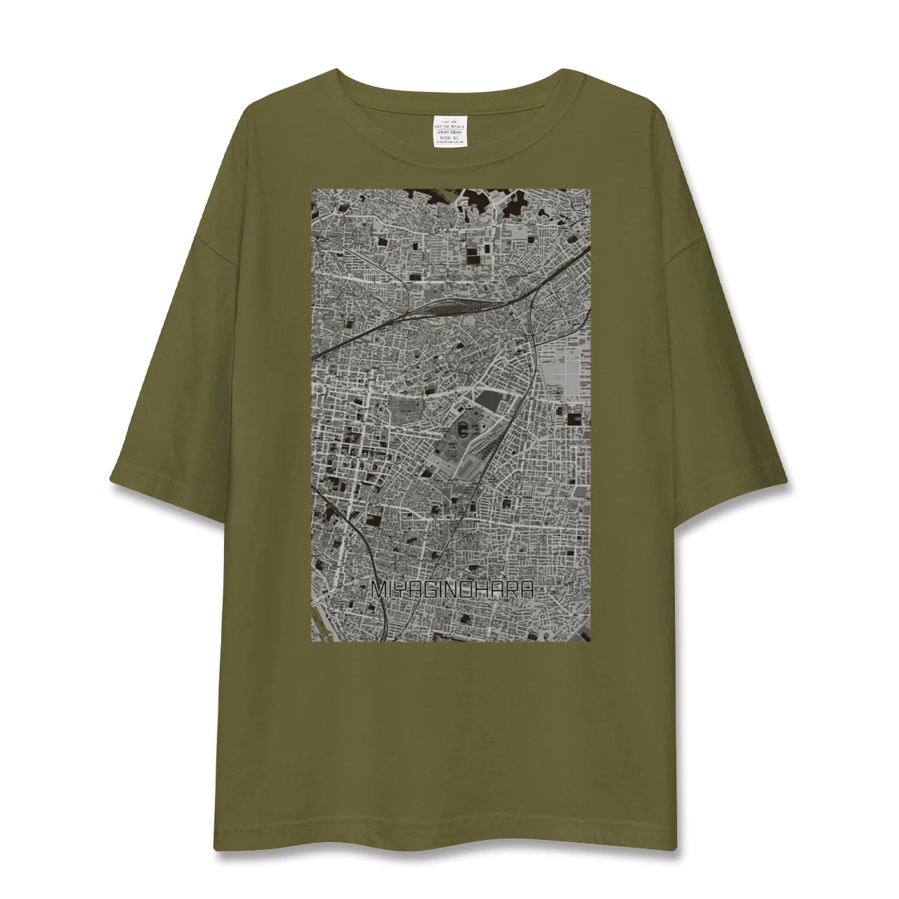 【宮城野原(宮城県)】地図柄ビッグシルエットTシャツ