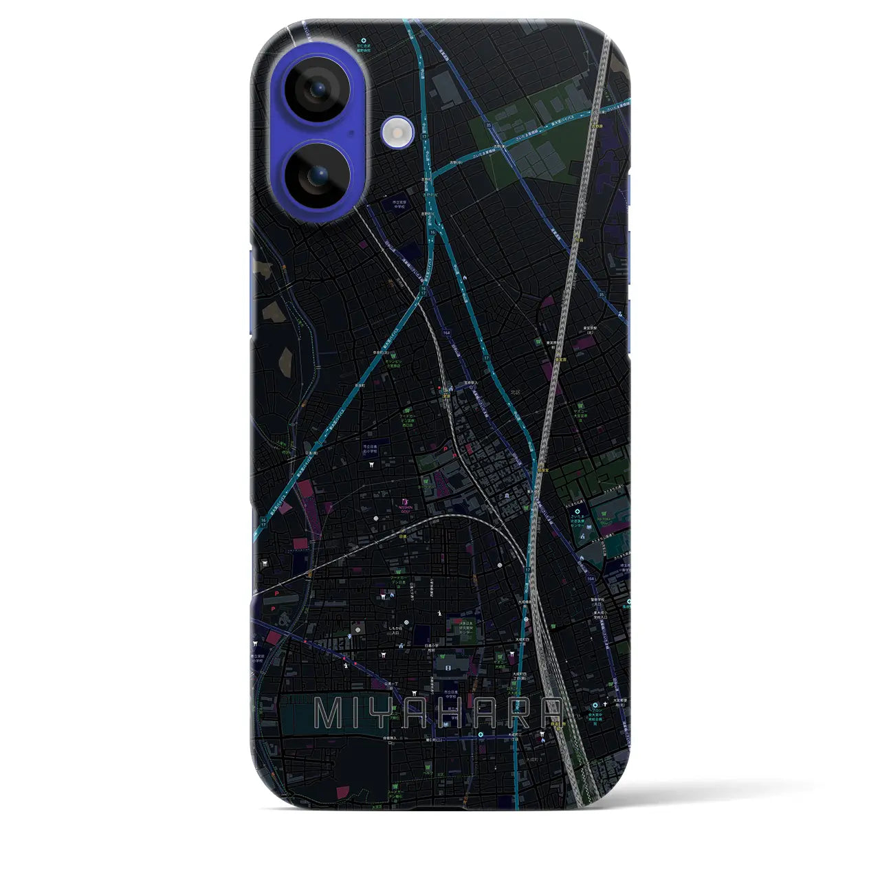 【宮原(埼玉県)】地図柄iPhoneケース(バックカバータイプ)