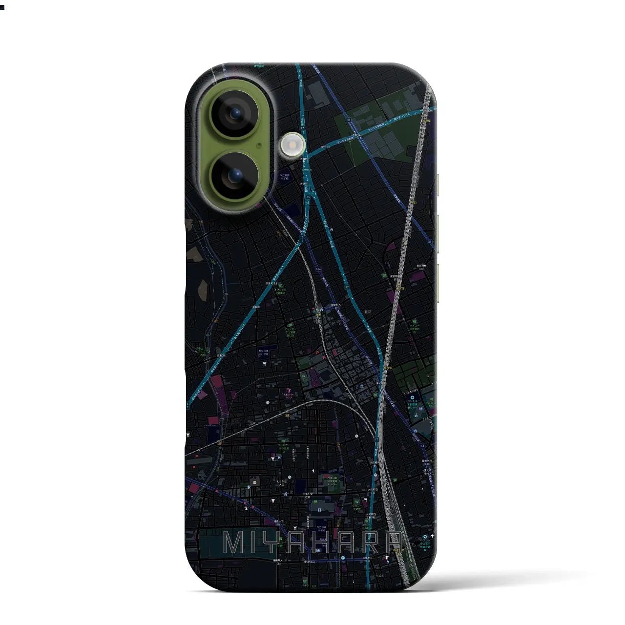 【宮原(埼玉県)】地図柄iPhoneケース(バックカバータイプ)