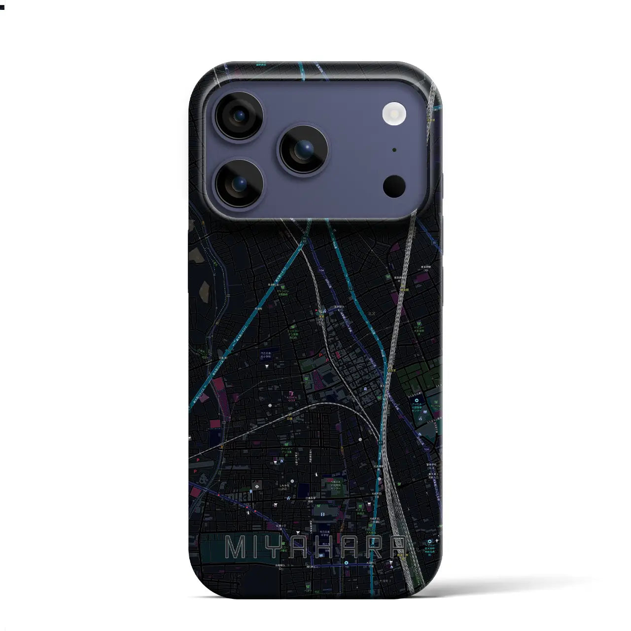 【宮原(埼玉県)】地図柄iPhoneケース(バックカバータイプ)