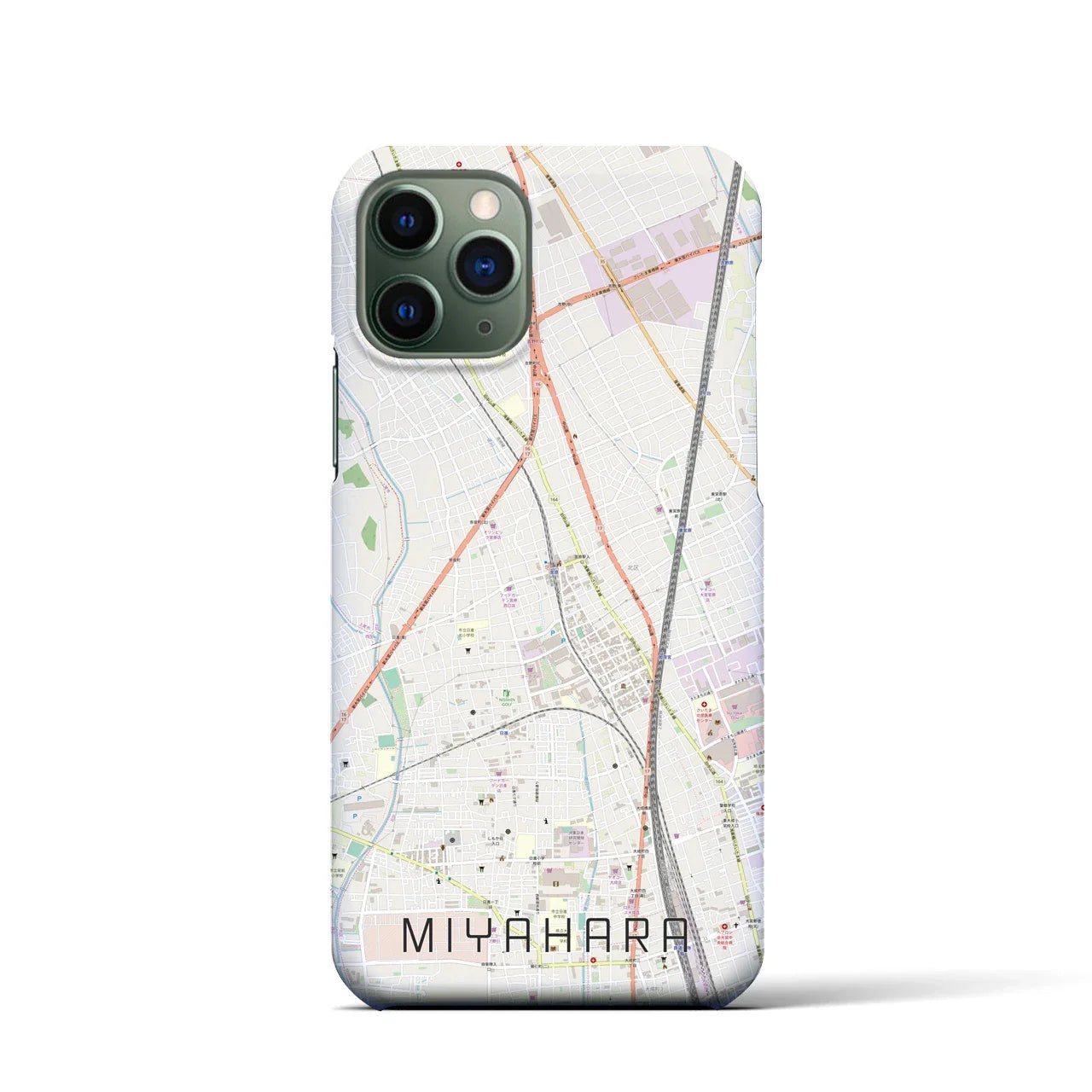 【宮原(埼玉県)】地図柄iPhoneケース(バックカバータイプ)