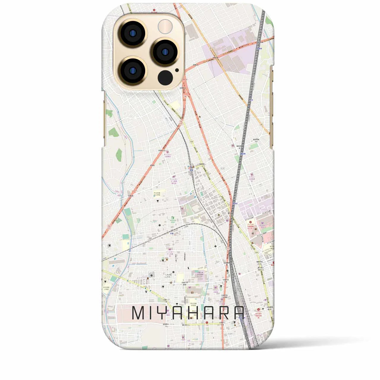 【宮原(埼玉県)】地図柄iPhoneケース(バックカバータイプ)