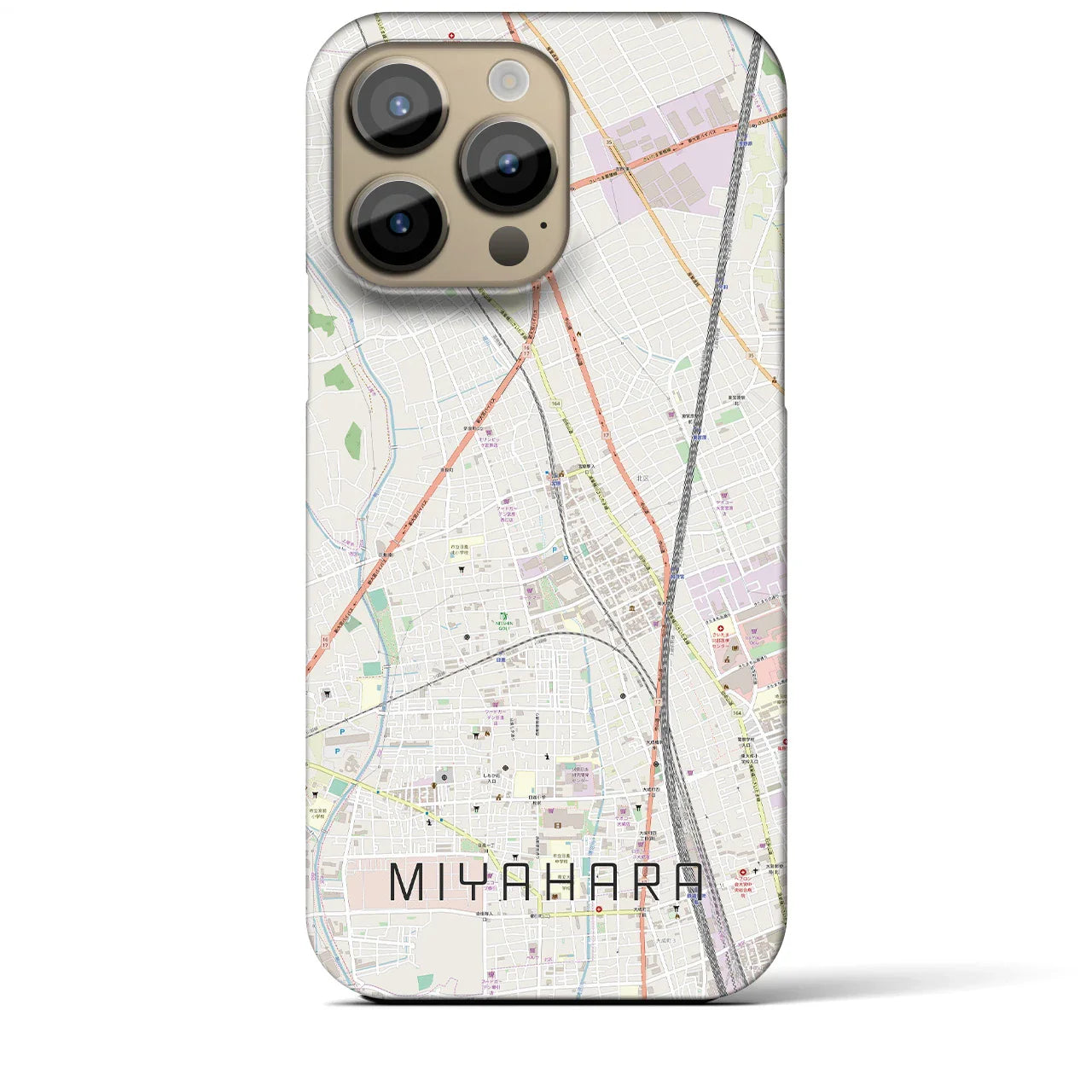 【宮原(埼玉県)】地図柄iPhoneケース(バックカバータイプ)