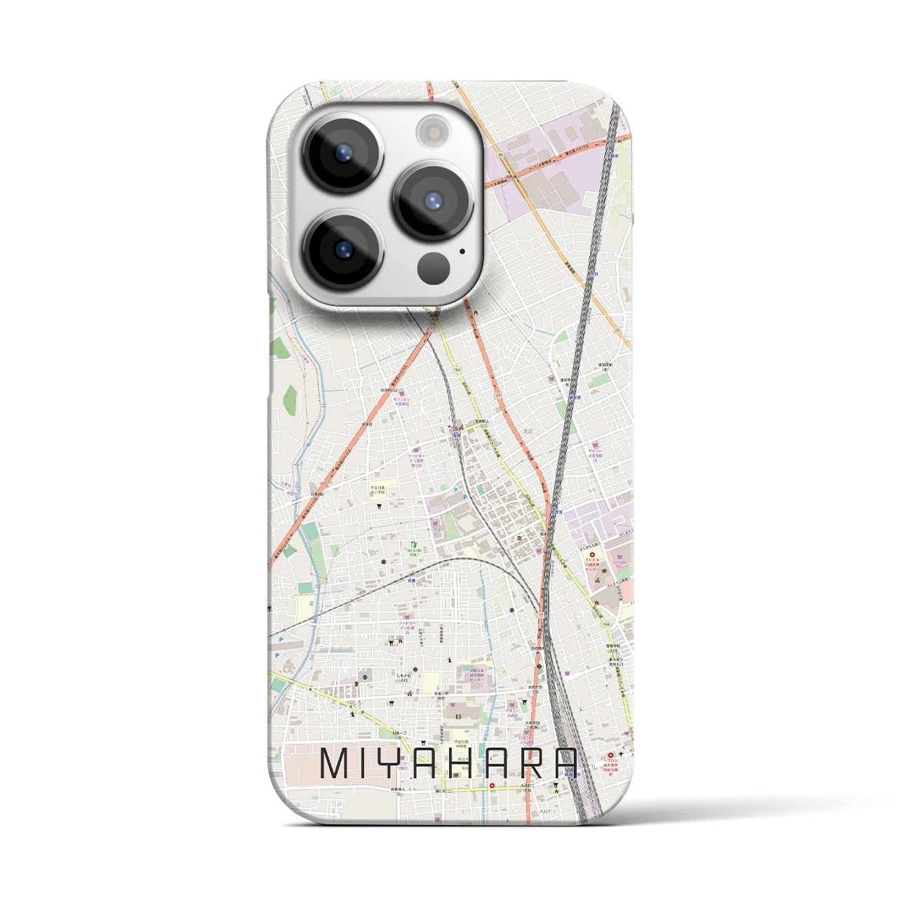 【宮原(埼玉県)】地図柄iPhoneケース(バックカバータイプ)
