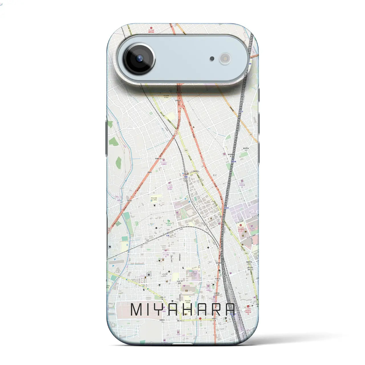 【宮原(埼玉県)】地図柄iPhoneケース(バックカバータイプ)