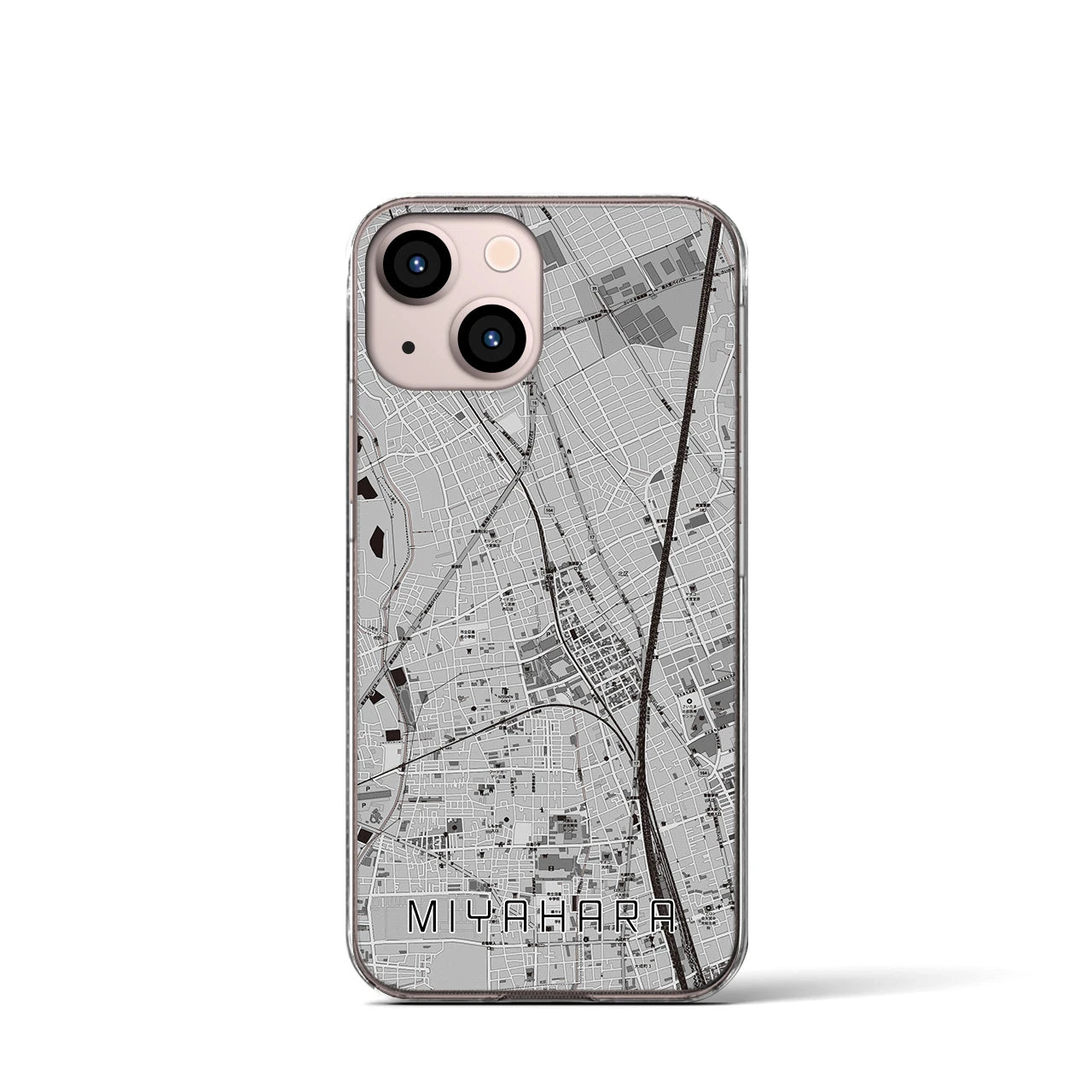 【宮原(埼玉県)】地図柄iPhoneケース(クリアタイプ)