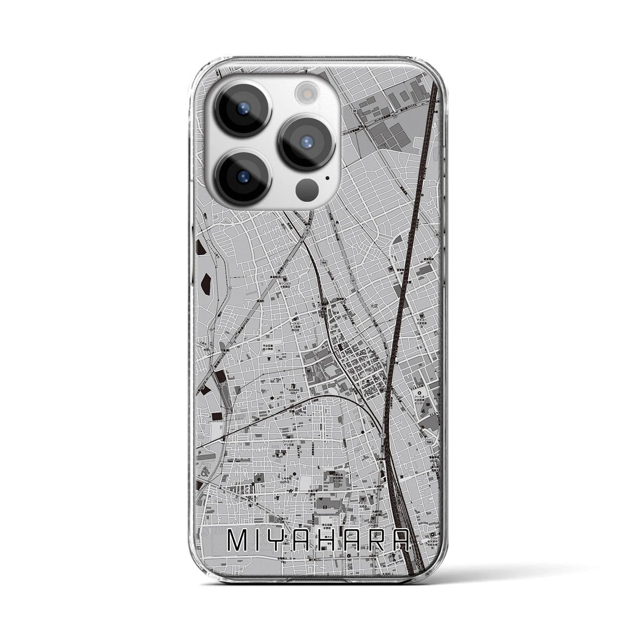 【宮原(埼玉県)】地図柄iPhoneケース(クリアタイプ)