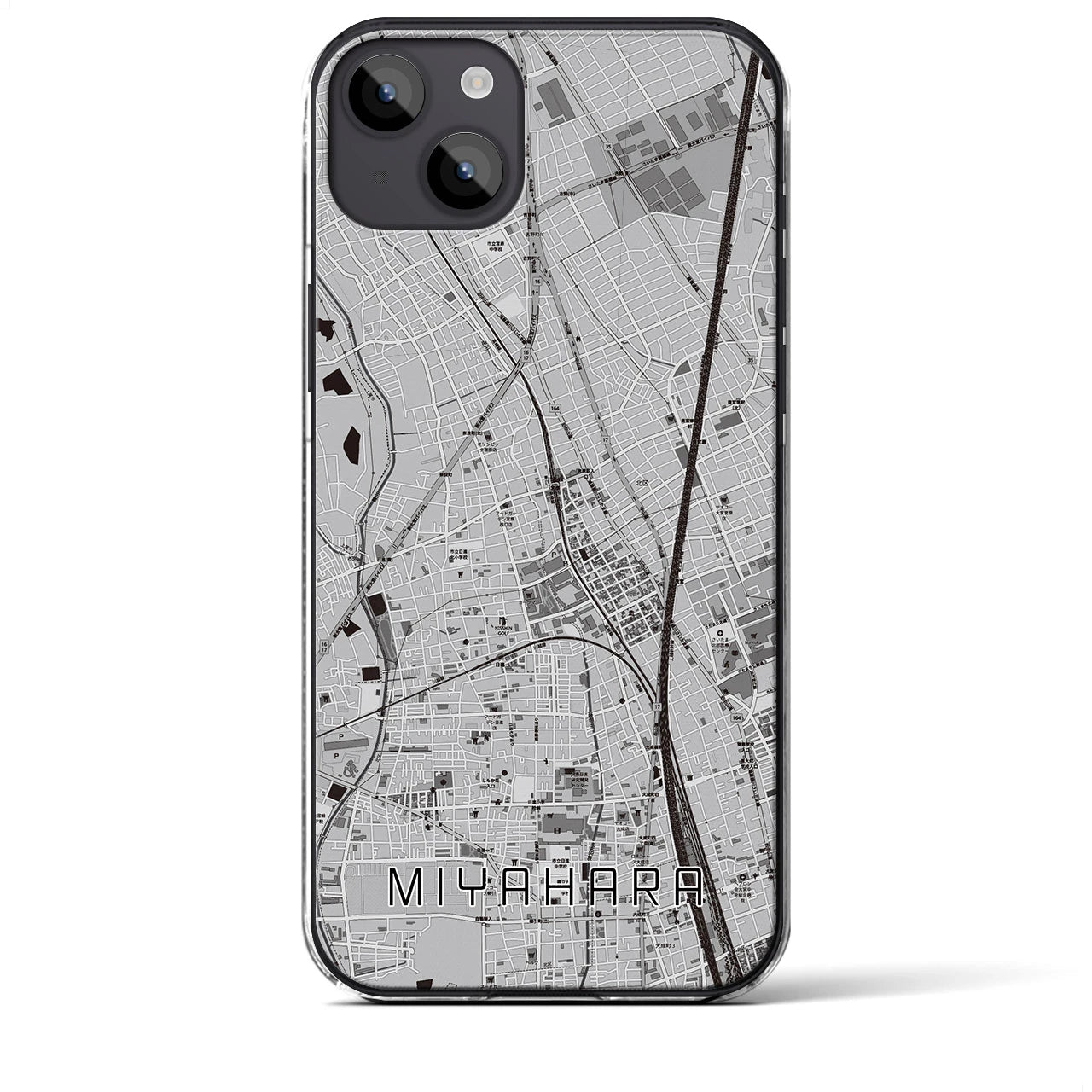 【宮原(埼玉県)】地図柄iPhoneケース(クリアタイプ)
