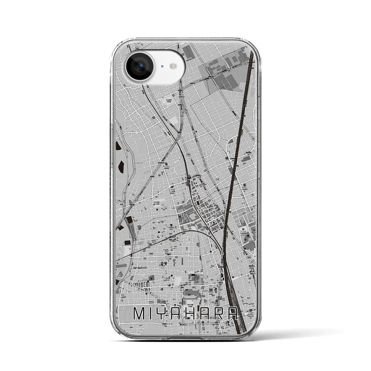 【宮原(埼玉県)】地図柄iPhoneケース(クリアタイプ)