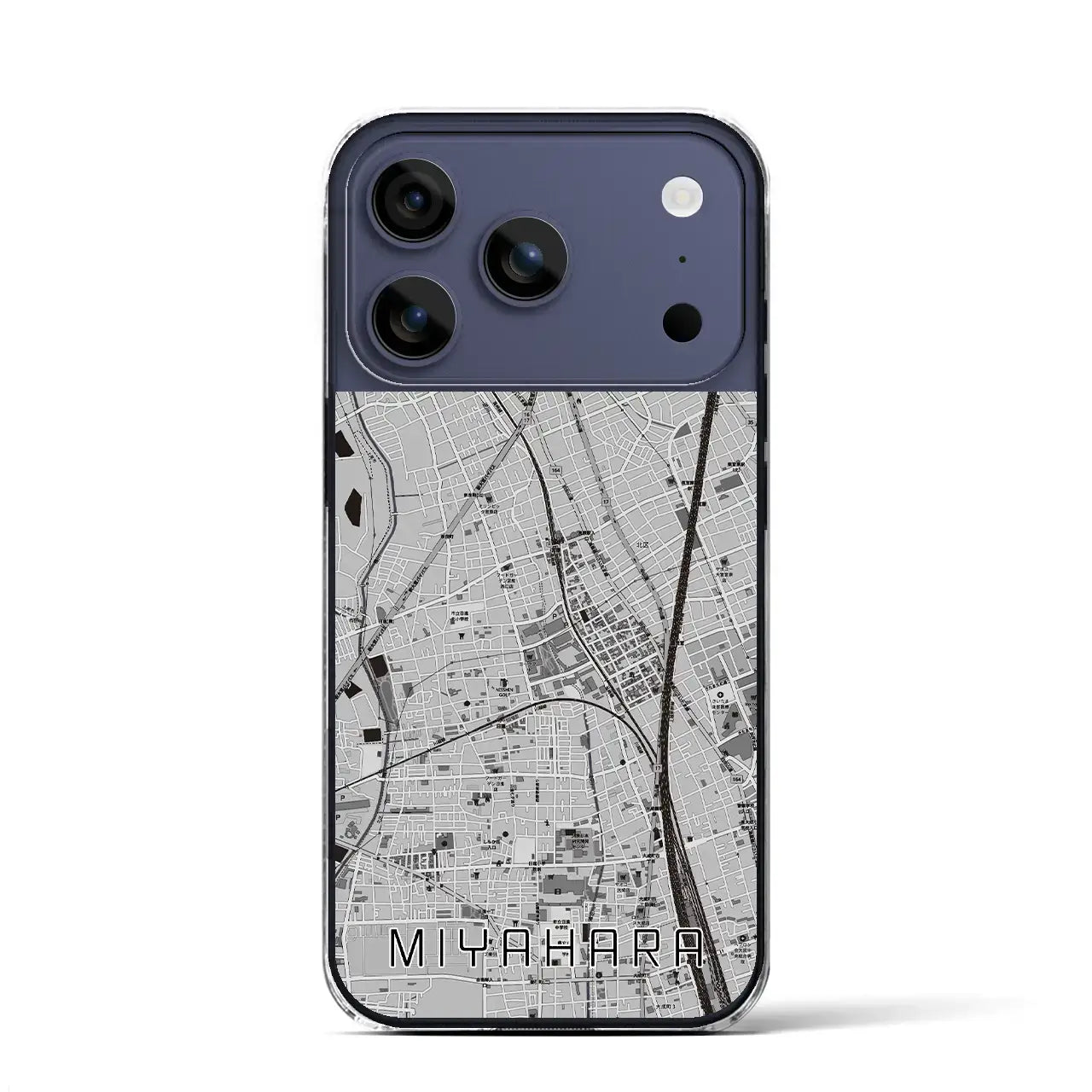 【宮原(埼玉県)】地図柄iPhoneケース(クリアタイプ)