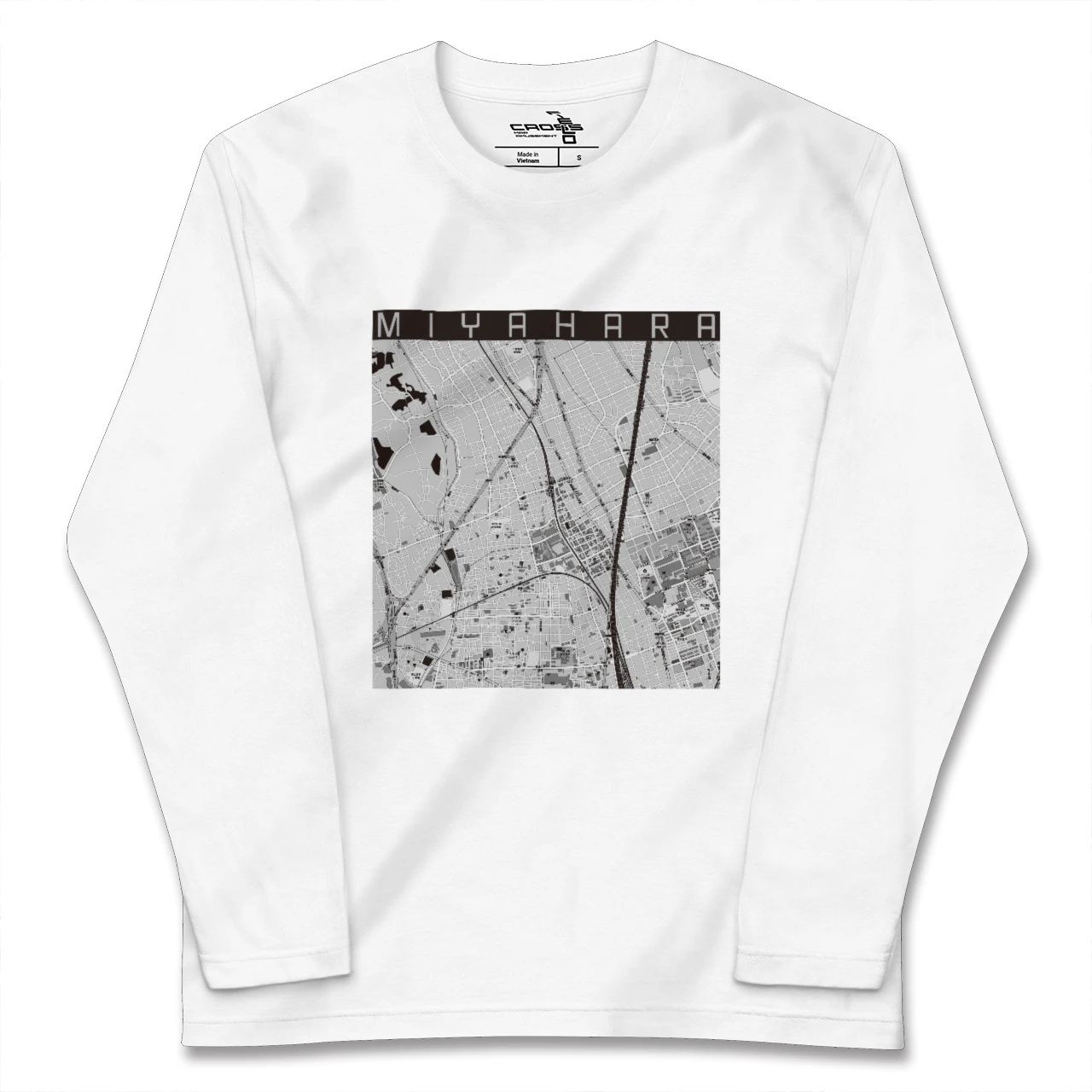 【宮原(埼玉県)】地図柄ロングスリーブTシャツ