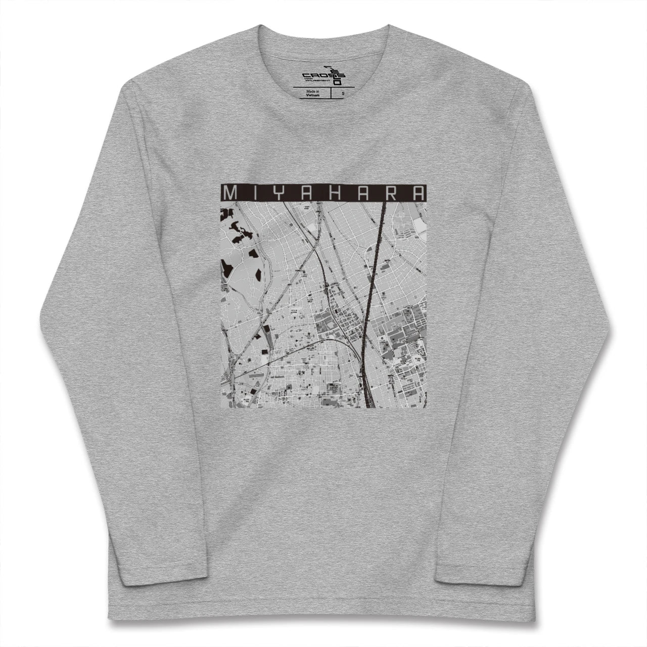 【宮原(埼玉県)】地図柄ロングスリーブTシャツ