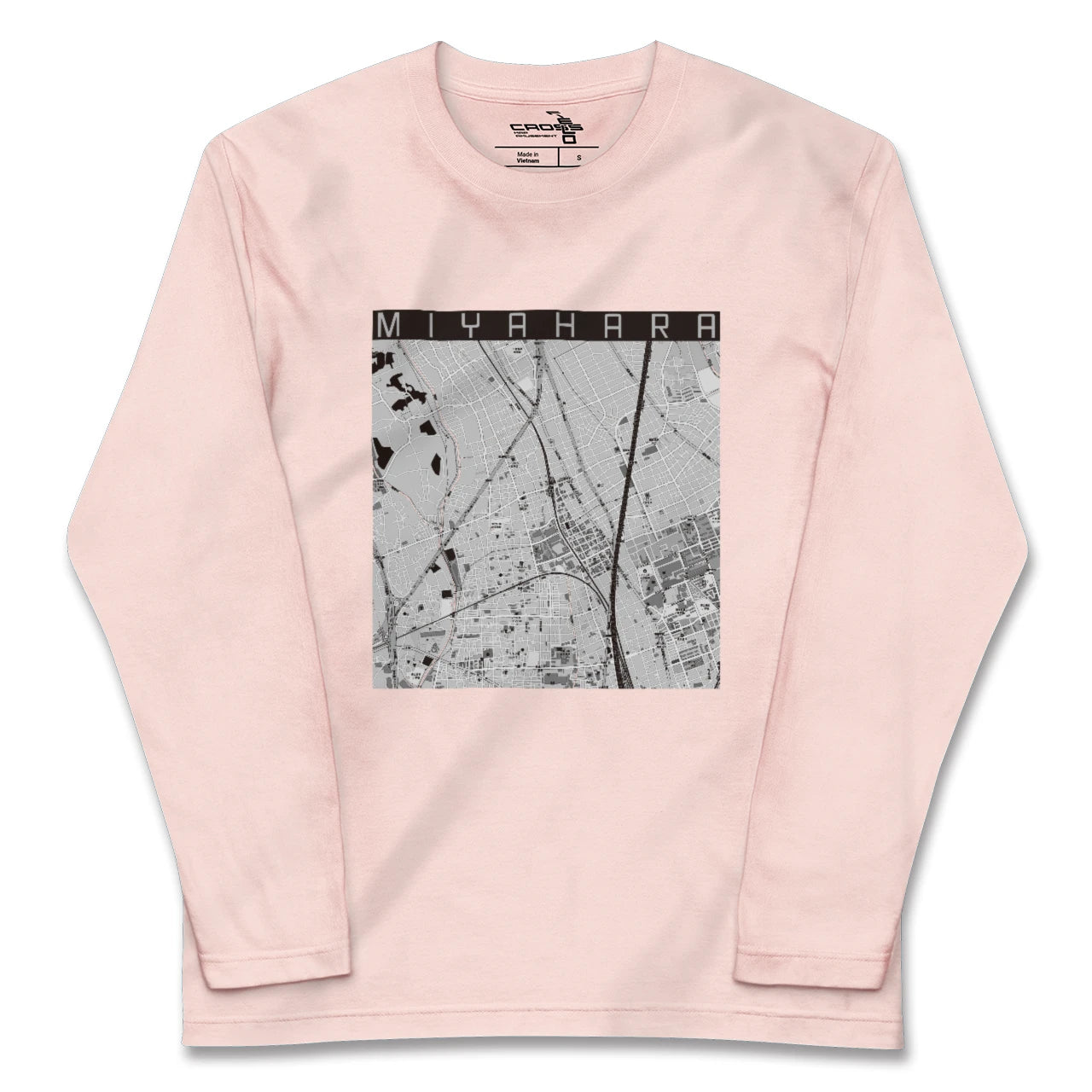【宮原(埼玉県)】地図柄ロングスリーブTシャツ
