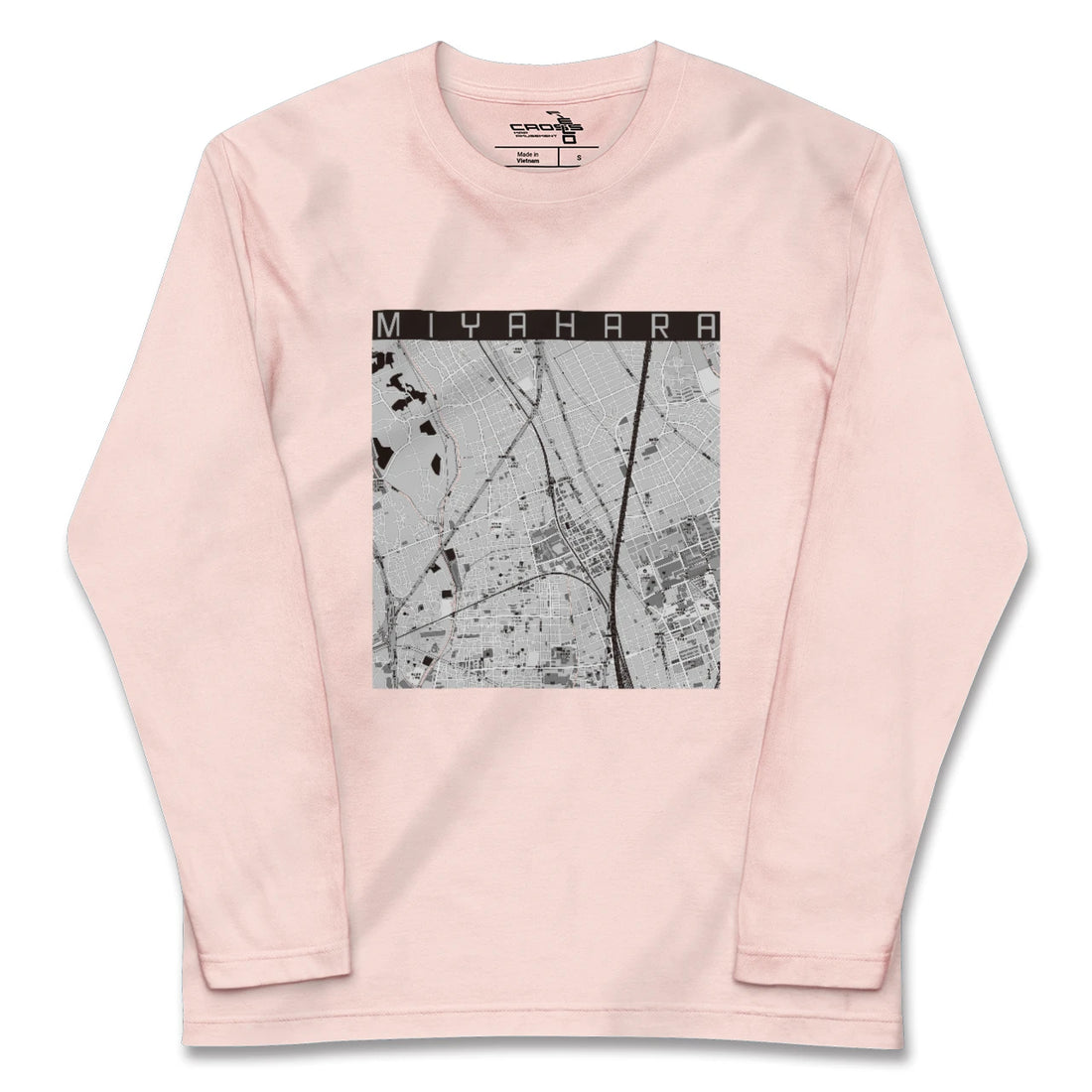 【宮原(埼玉県)】地図柄ロングスリーブTシャツ