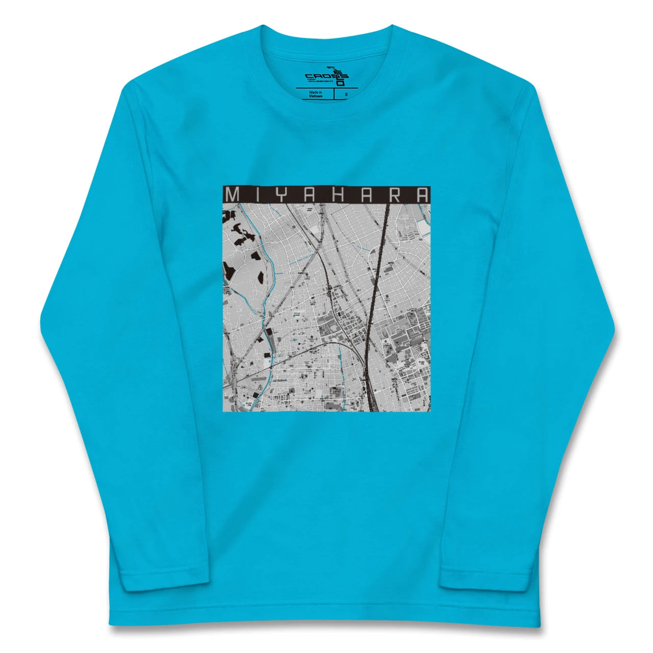 【宮原(埼玉県)】地図柄ロングスリーブTシャツ