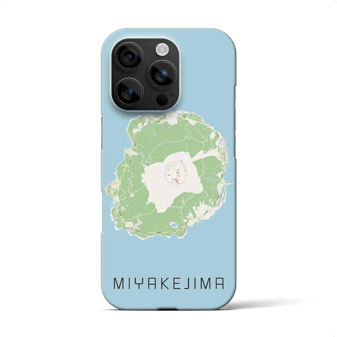 【三宅島(東京都)】地図柄iPhoneケース(バックカバータイプ)