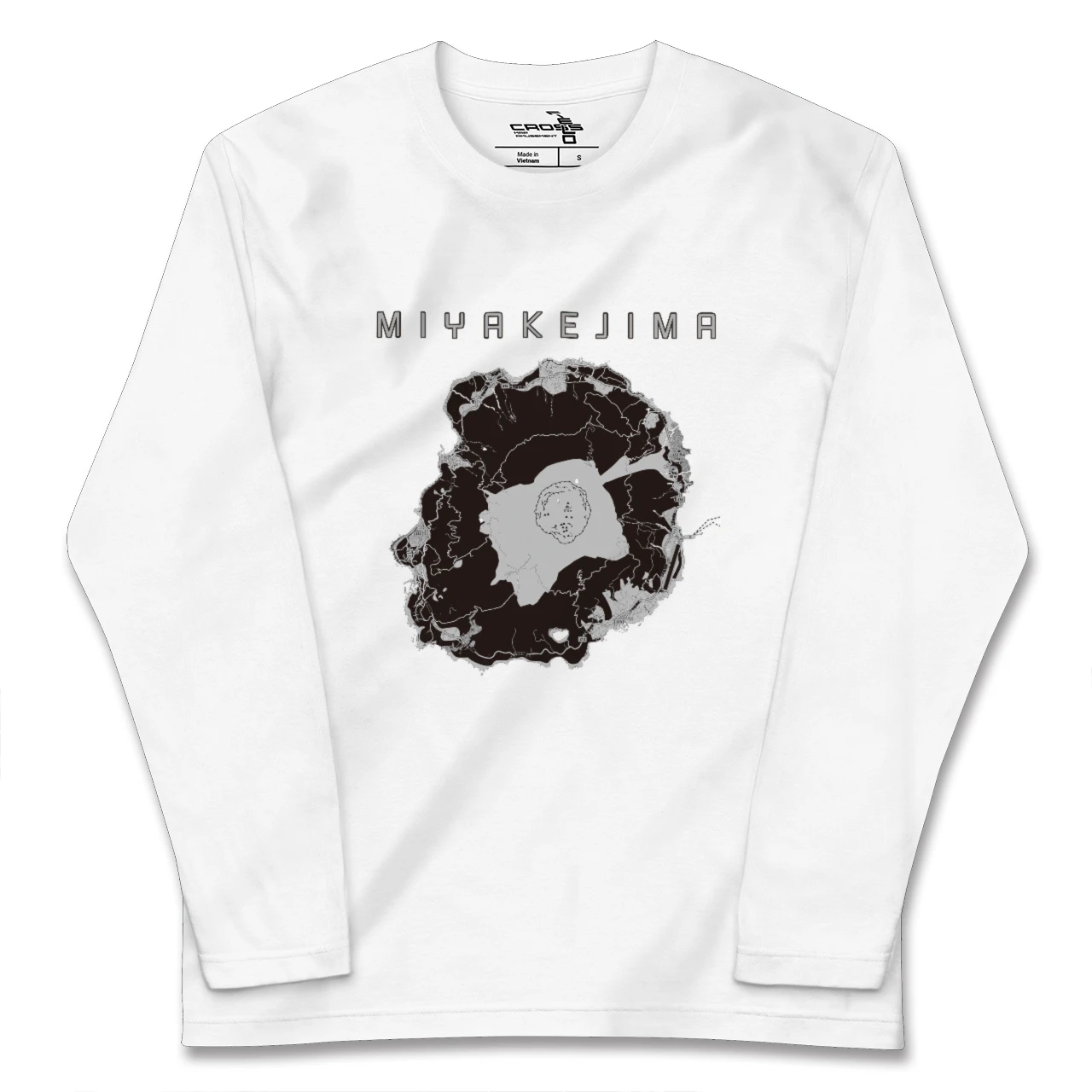 【三宅島(東京都)】地図柄ロングスリーブTシャツ