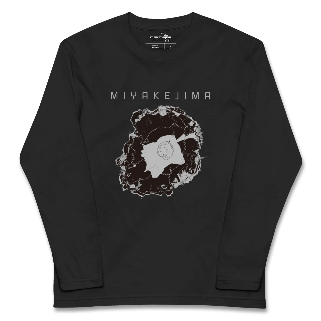 【三宅島(東京都)】地図柄ロングスリーブTシャツ