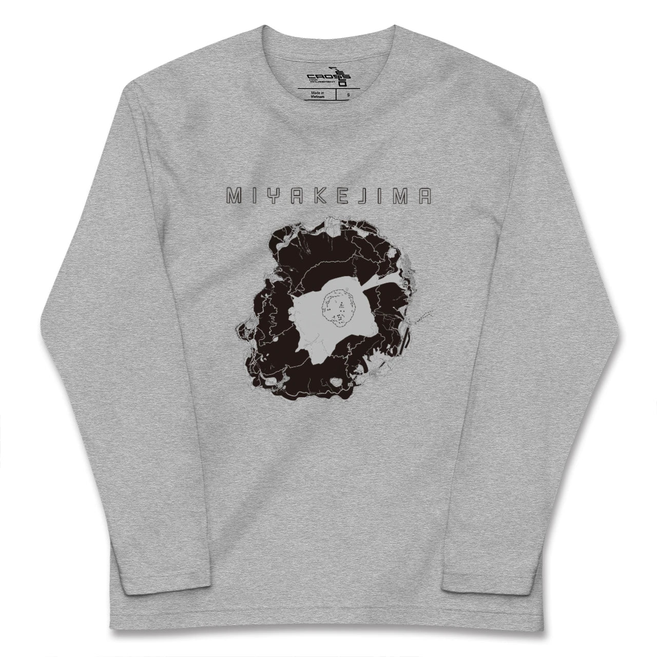 【三宅島(東京都)】地図柄ロングスリーブTシャツ