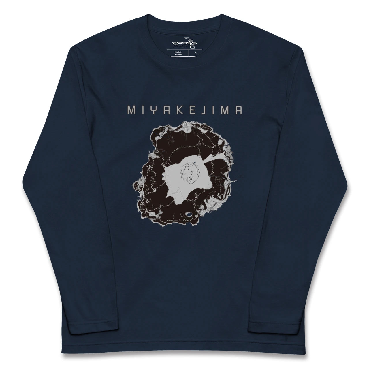 【三宅島(東京都)】地図柄ロングスリーブTシャツ