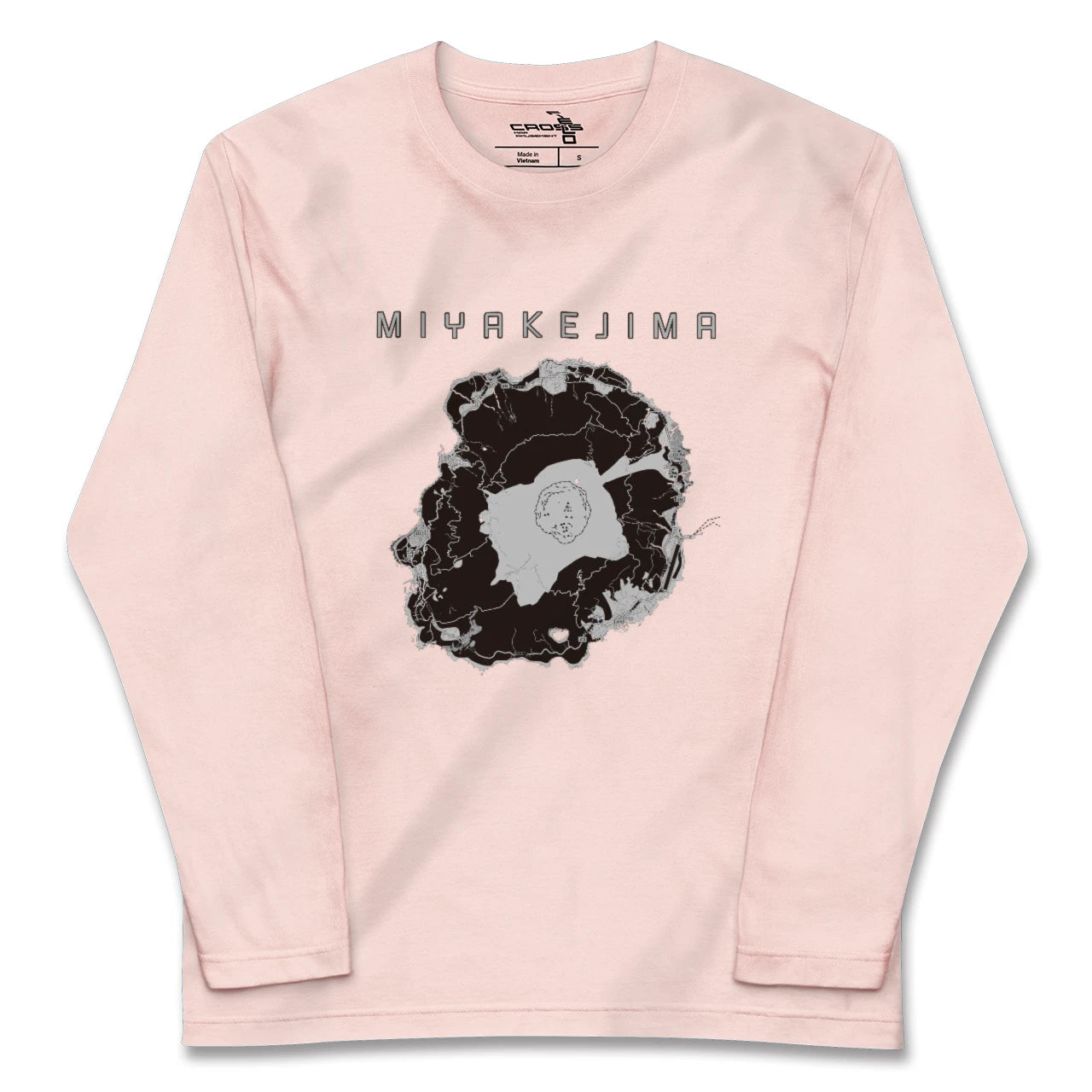 【三宅島(東京都)】地図柄ロングスリーブTシャツ