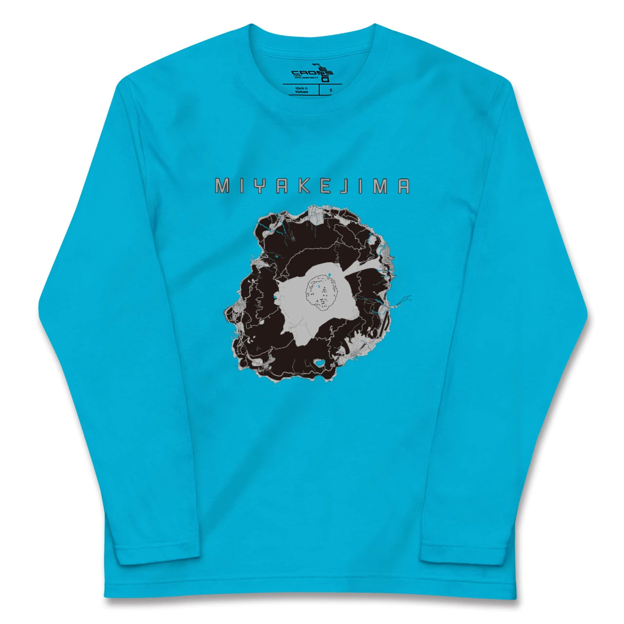 【三宅島(東京都)】地図柄ロングスリーブTシャツ