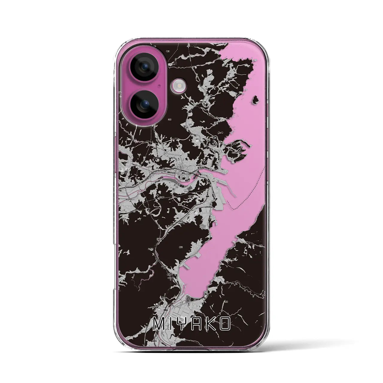 【宮古(岩手県)】地図柄iPhoneケース(クリアタイプ)