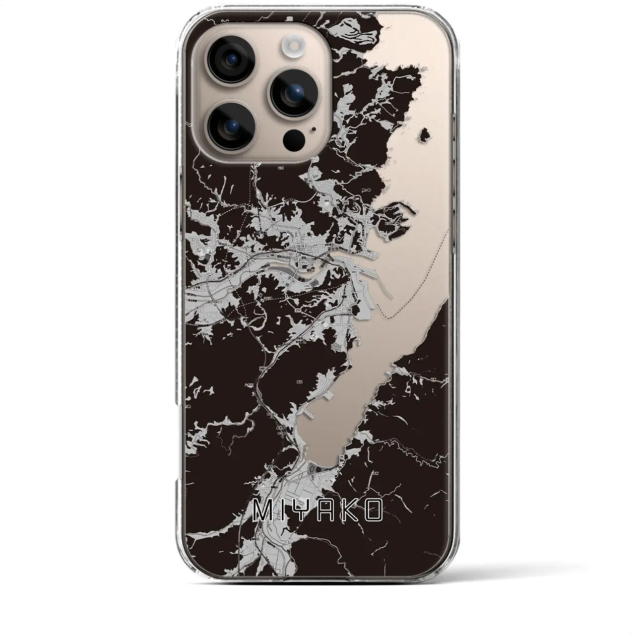 【宮古(岩手県)】地図柄iPhoneケース(クリアタイプ)