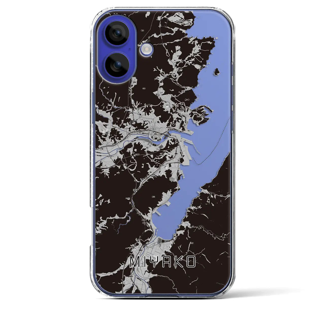 【宮古(岩手県)】地図柄iPhoneケース(クリアタイプ)