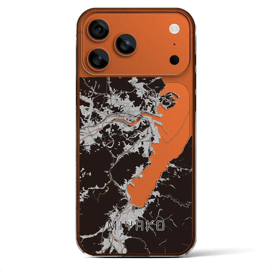 【宮古(岩手県)】地図柄iPhoneケース(クリアタイプ)