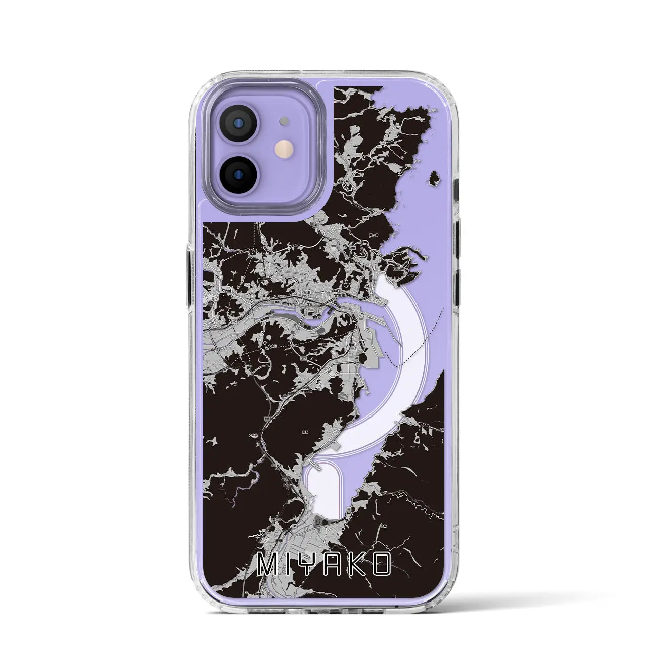 【宮古(岩手県)】地図柄iPhoneケース(MagSafeタイプ)