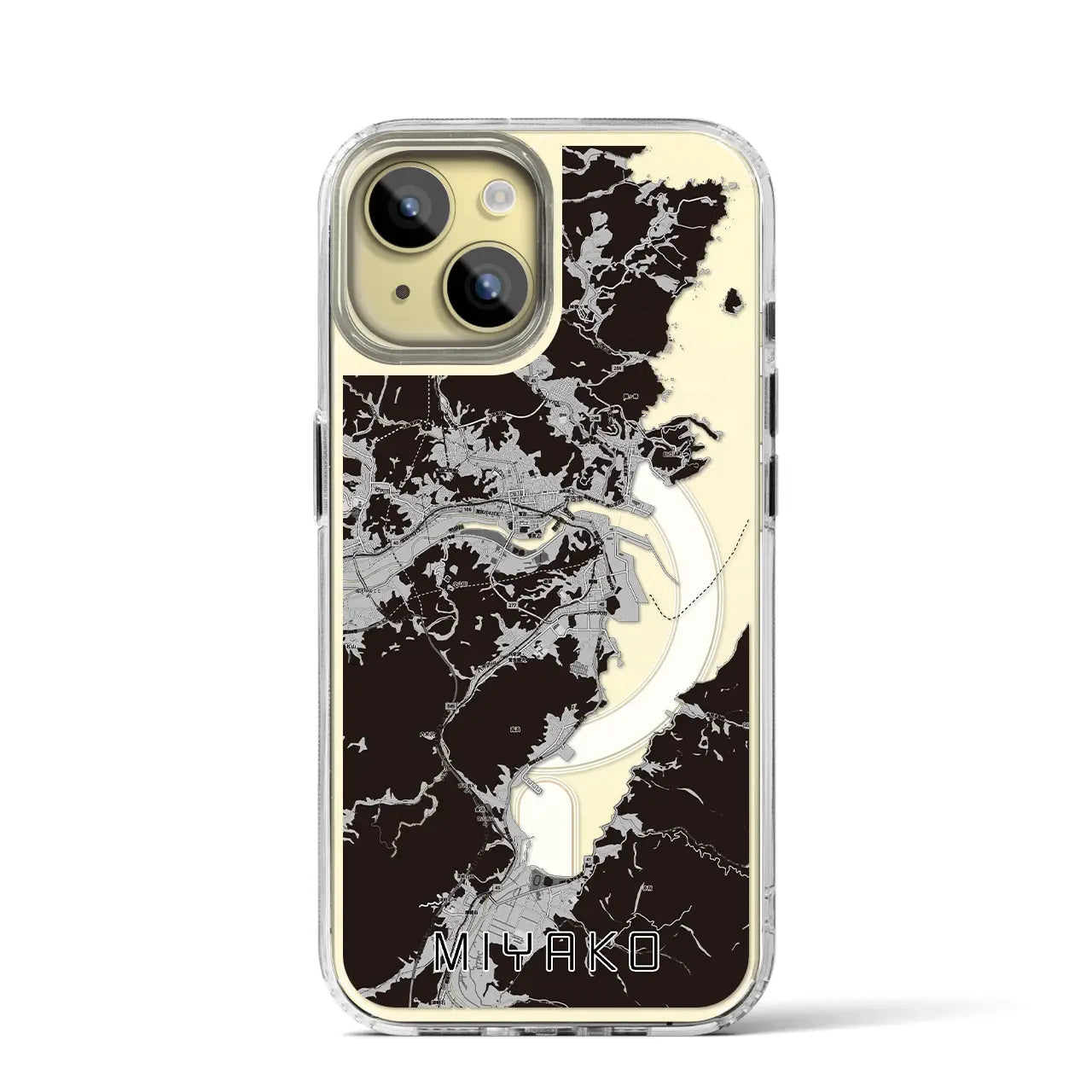 【宮古(岩手県)】地図柄iPhoneケース(MagSafeタイプ)