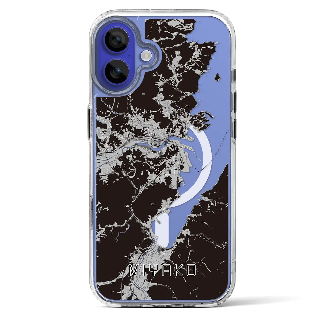 【宮古(岩手県)】地図柄iPhoneケース(MagSafeタイプ)