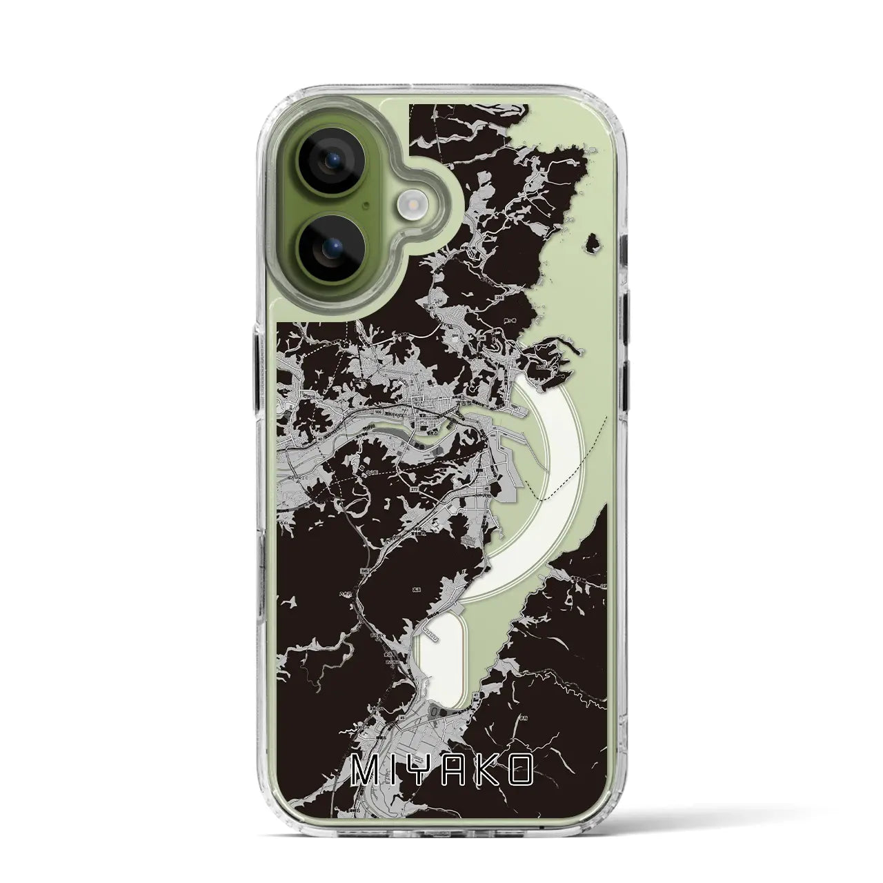 【宮古(岩手県)】地図柄iPhoneケース(MagSafeタイプ)