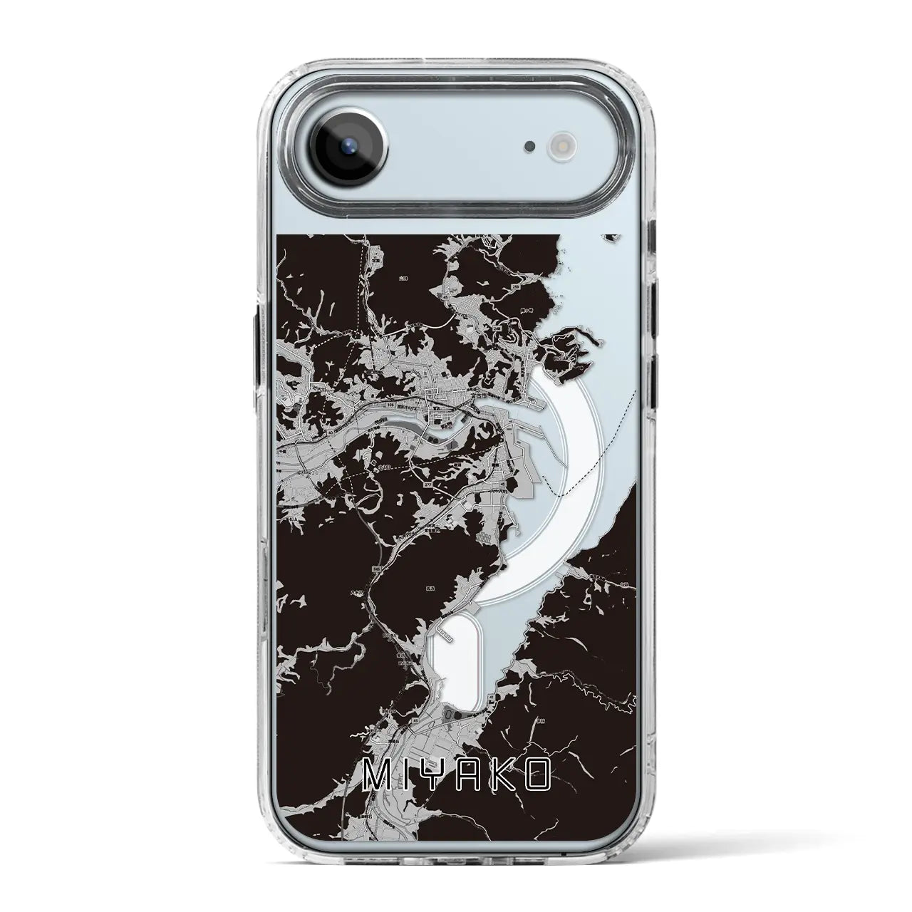 【宮古(岩手県)】地図柄iPhoneケース(MagSafeタイプ)