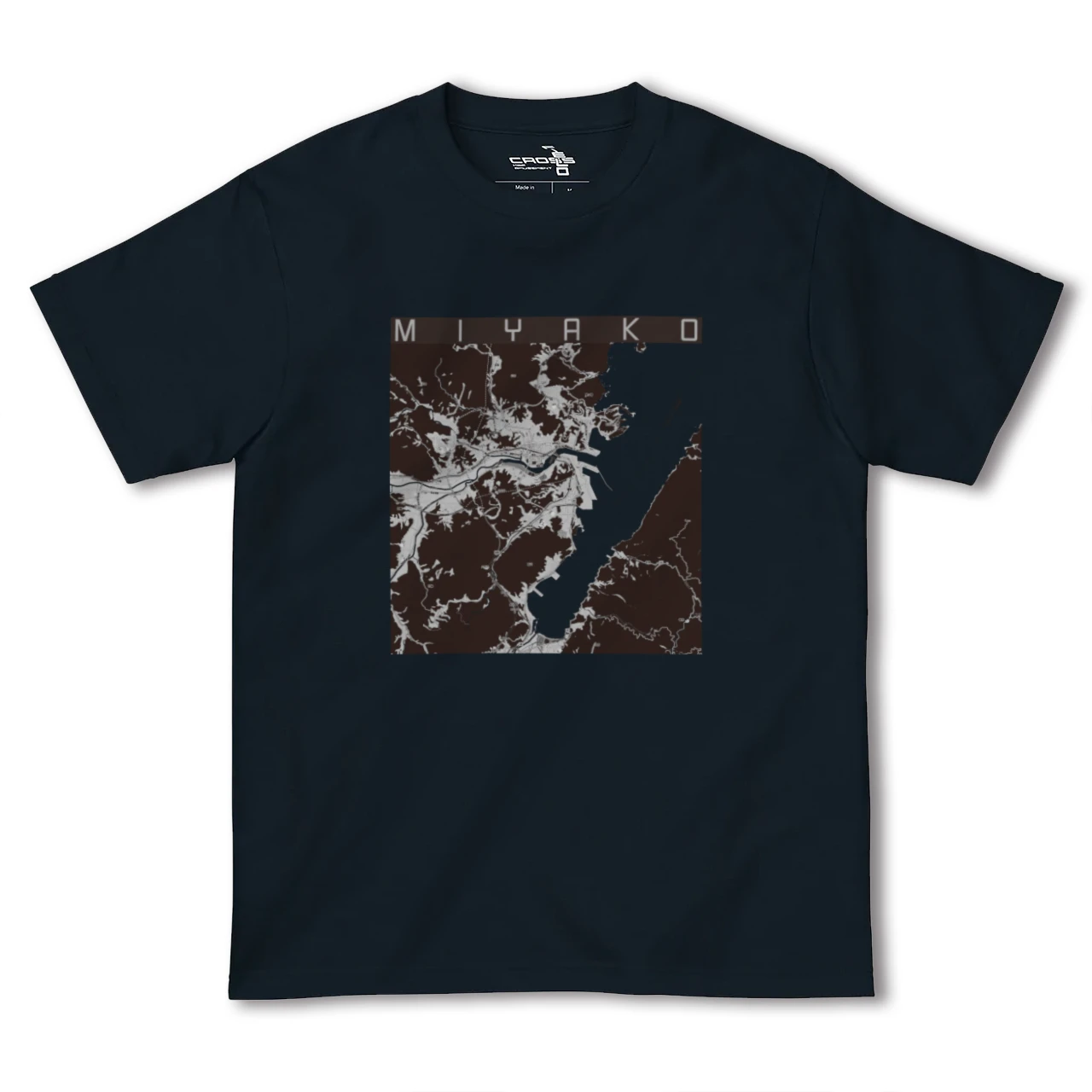 【宮古(岩手県)】地図柄ヘビーウェイトTシャツ