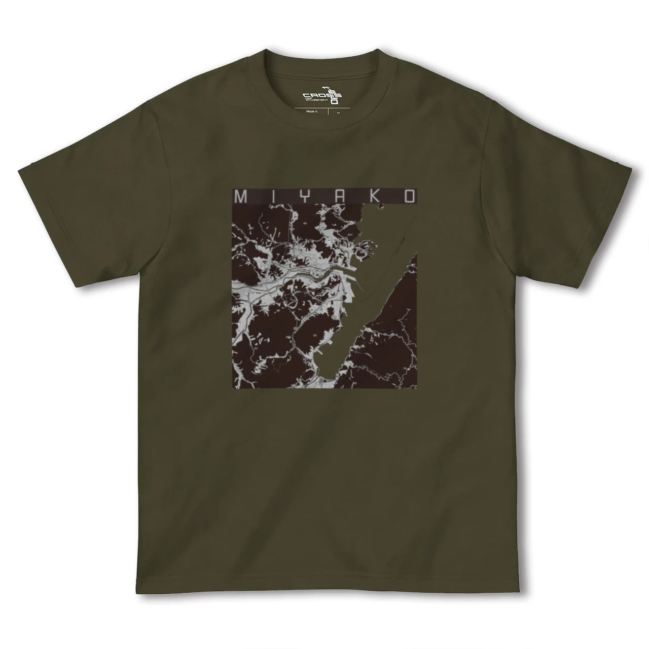 【宮古(岩手県)】地図柄ヘビーウェイトTシャツ