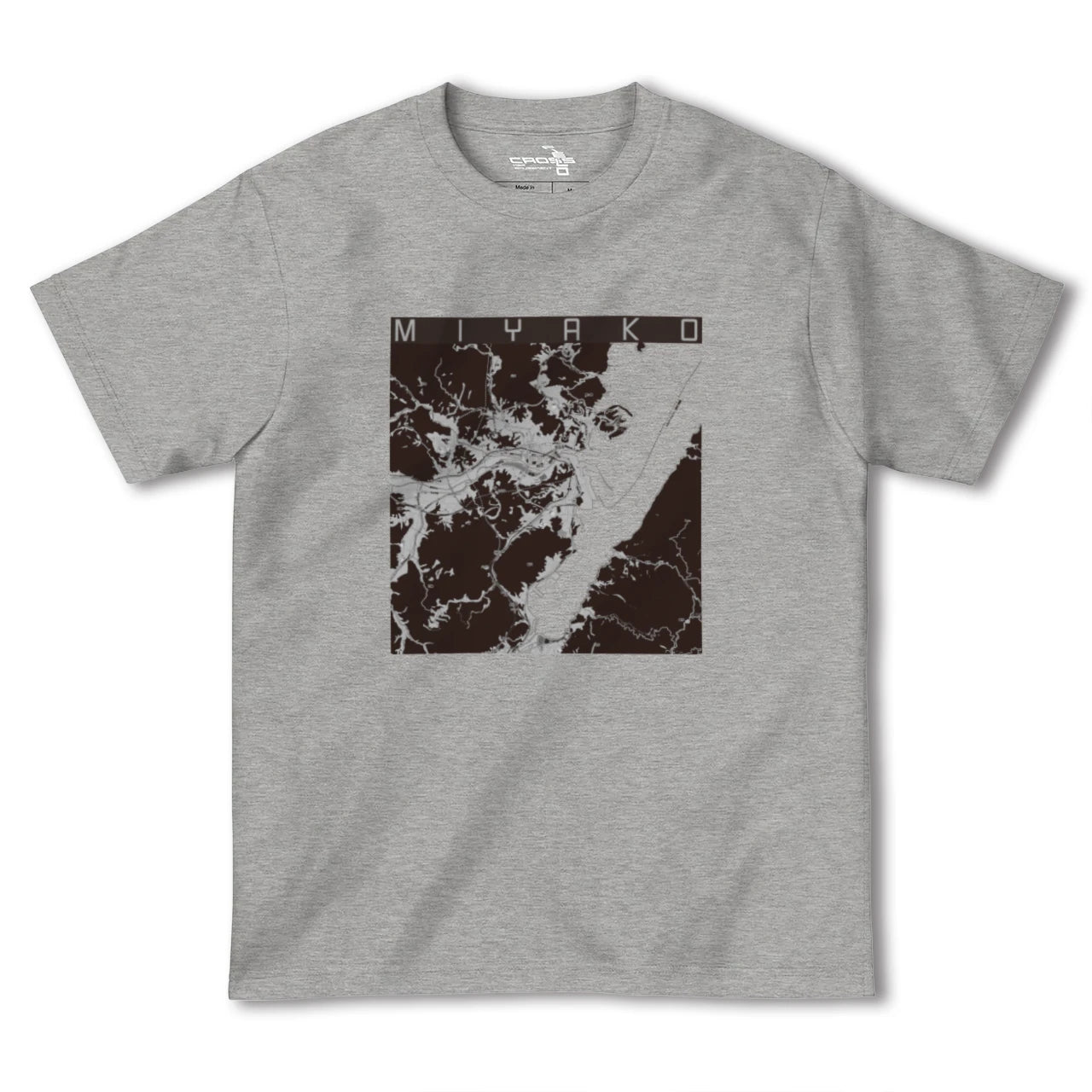 【宮古(岩手県)】地図柄ヘビーウェイトTシャツ