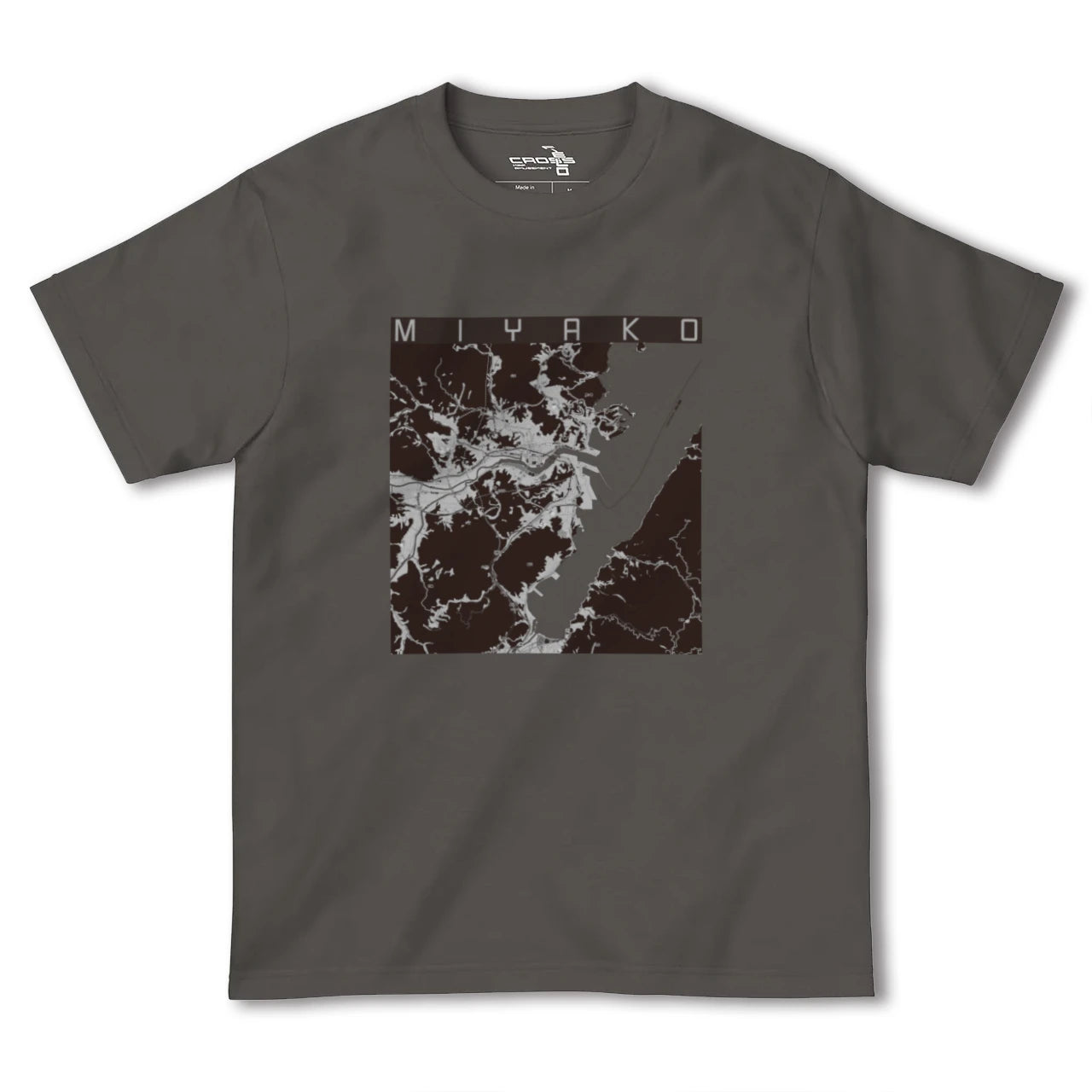 【宮古(岩手県)】地図柄ヘビーウェイトTシャツ