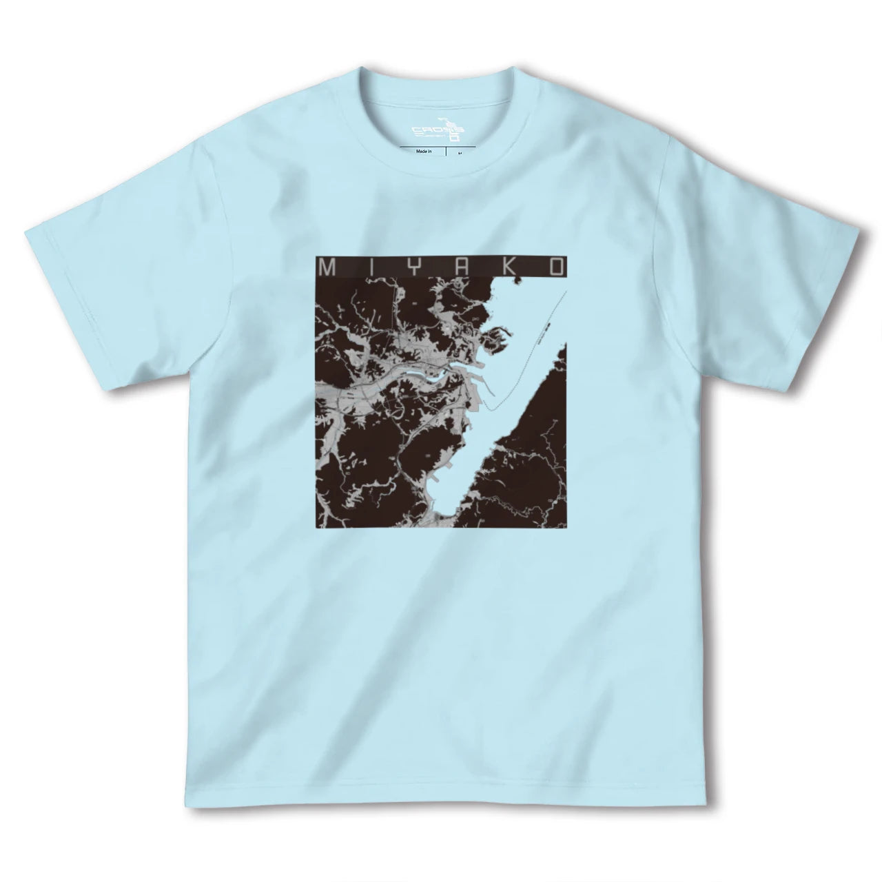 【宮古(岩手県)】地図柄ヘビーウェイトTシャツ