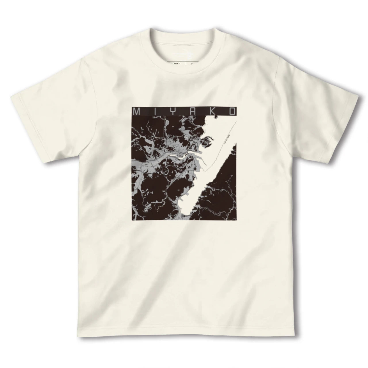 【宮古(岩手県)】地図柄ヘビーウェイトTシャツ