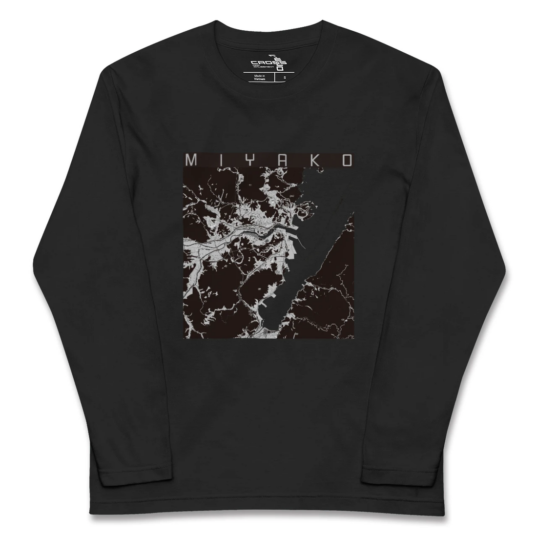 【宮古(岩手県)】地図柄ロングスリーブTシャツ