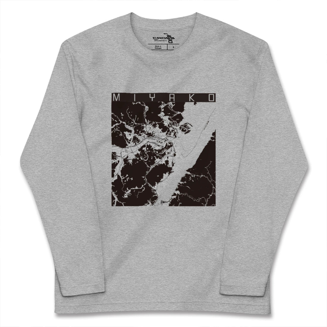 【宮古(岩手県)】地図柄ロングスリーブTシャツ