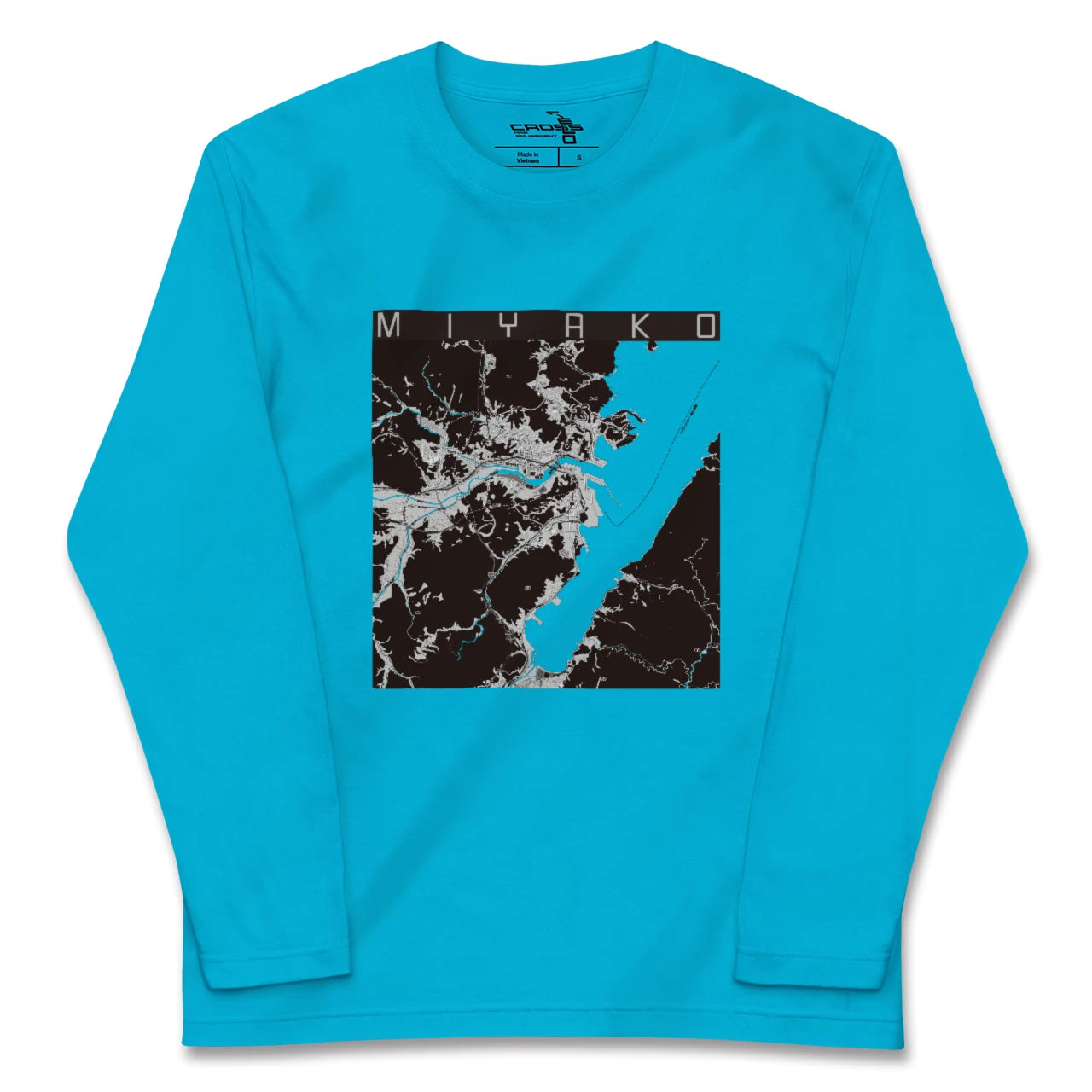 【宮古(岩手県)】地図柄ロングスリーブTシャツ