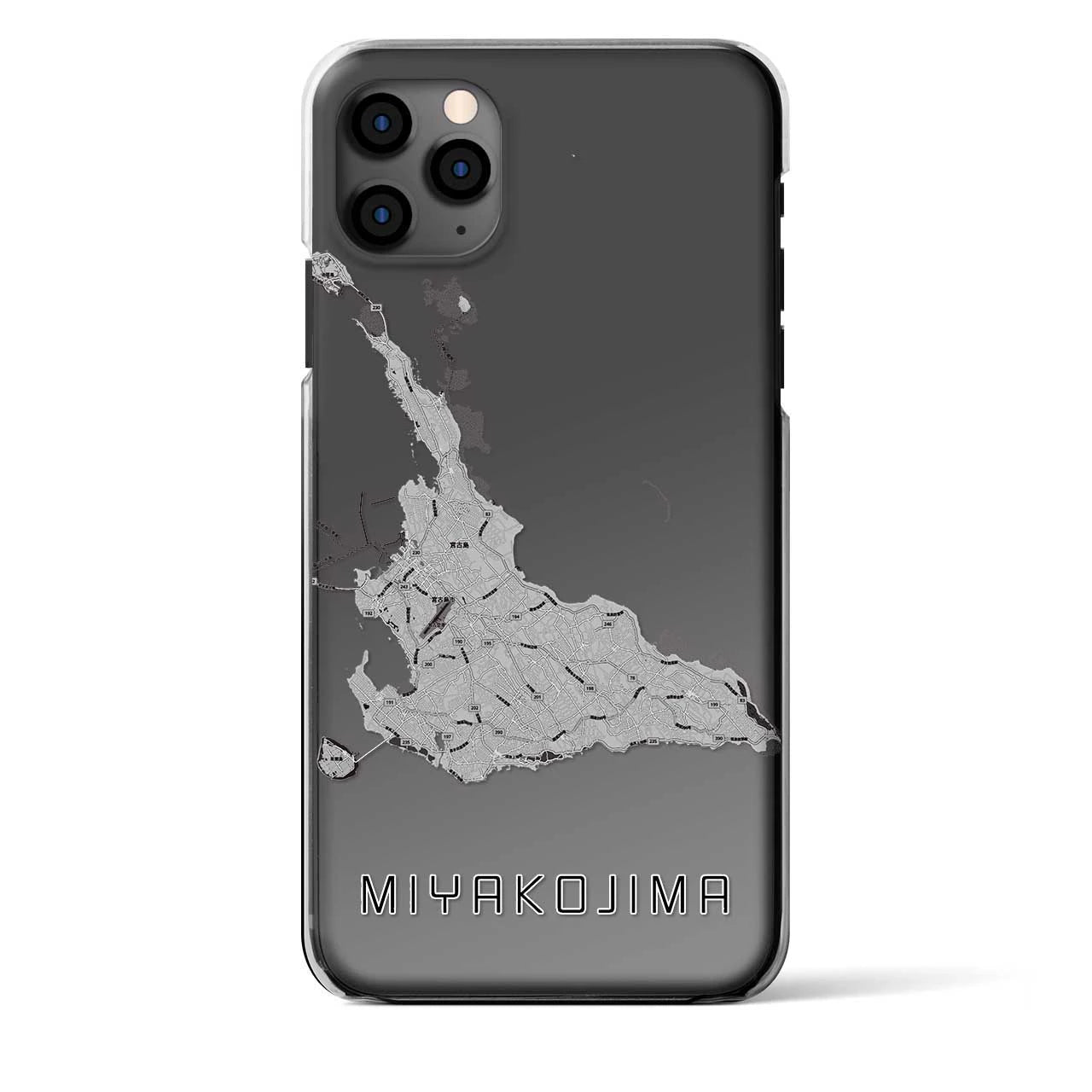 【宮古島(沖縄県)】地図柄iPhoneケース(クリアタイプ)