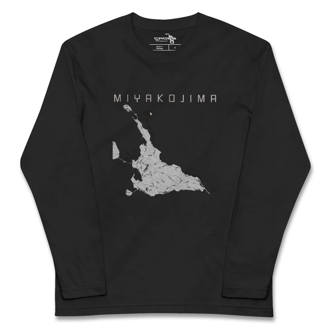 【宮古島(沖縄県)】地図柄ロングスリーブTシャツ